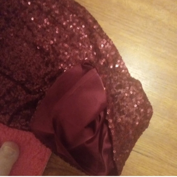 Sparkling Red Sequin Pants - Picture 8 of 9